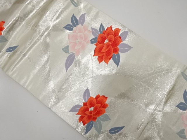 花模様織り出し名古屋帯